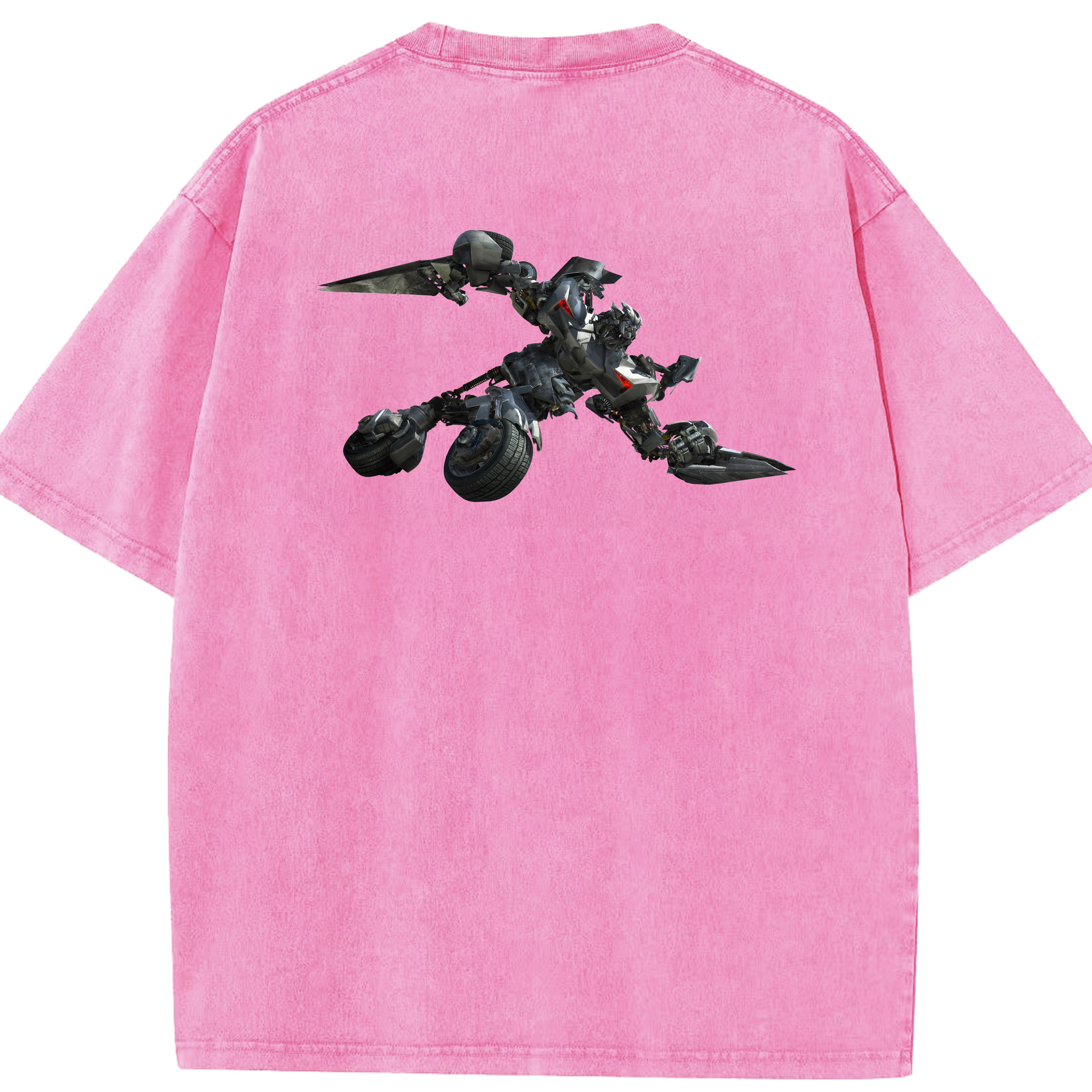 （画像用） Transformers トランスフォーマー 綿100% ヴィンテージ風 半袖Tシャツ（背面プリント）